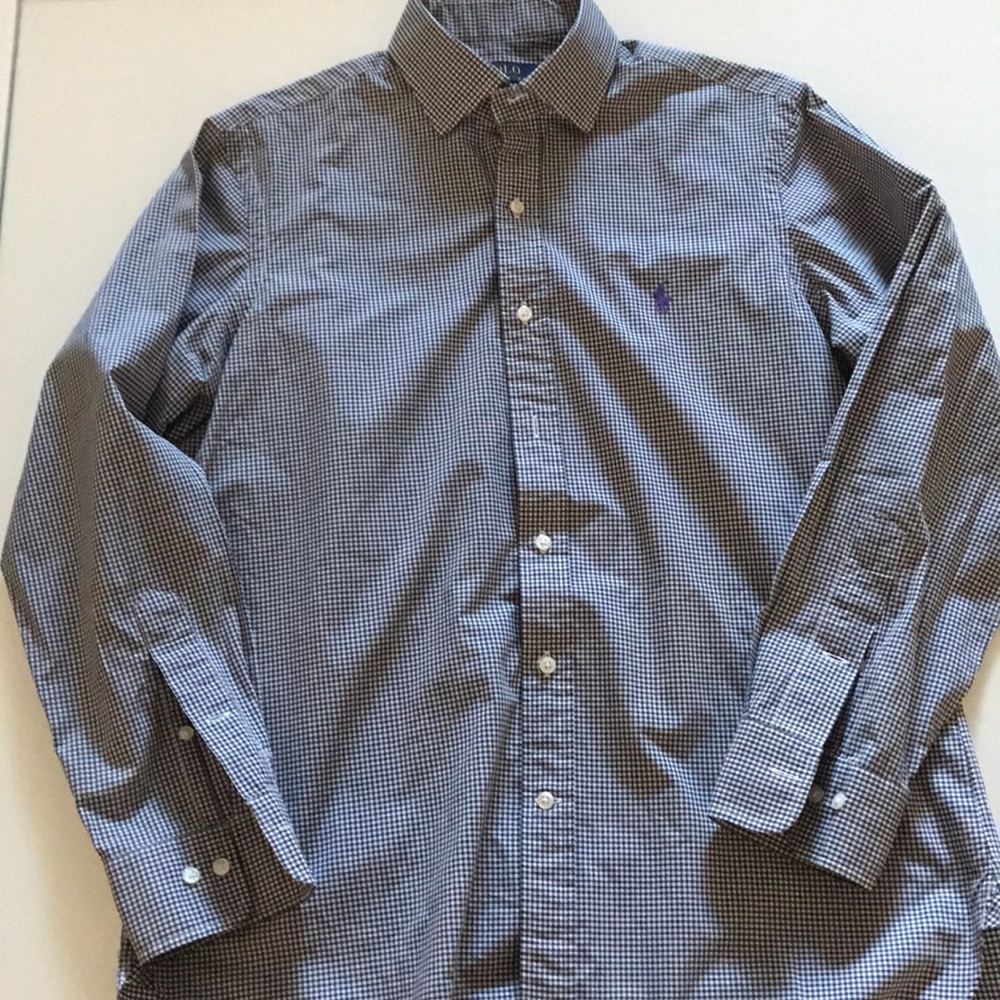 [Polo Ralph Lauren] Men's Black/White Check Shirt